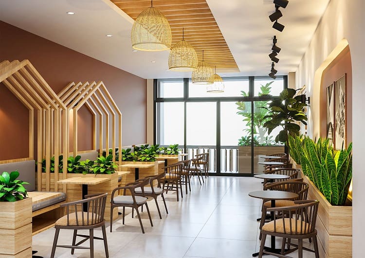 Các phong cách thiết kế quán cafe kiểu châu Á