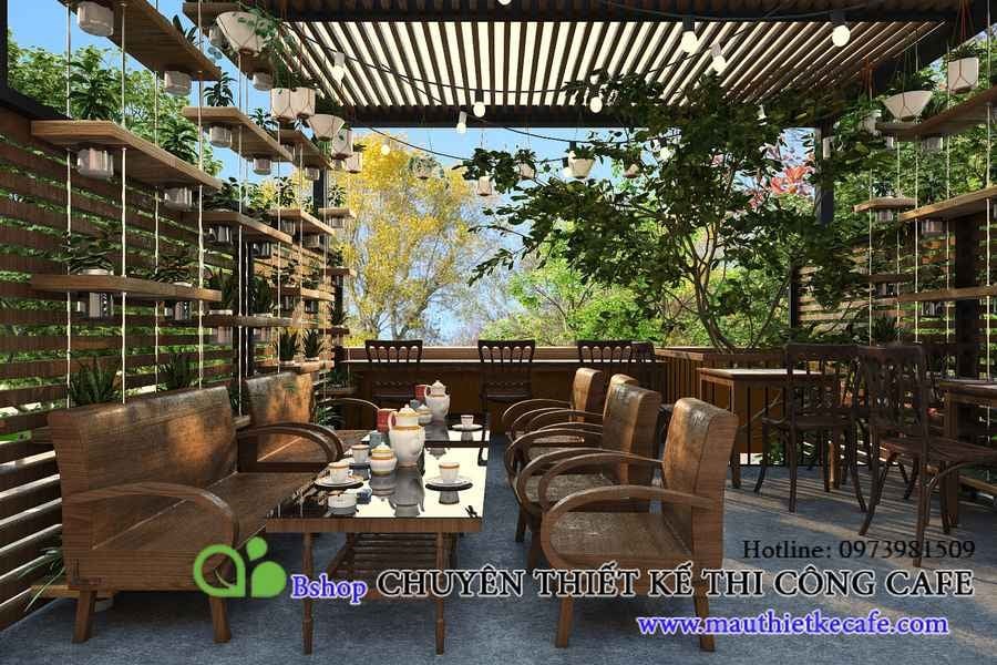 Làm sao tiết kiệm chi phí mở quán cafe sân vườn