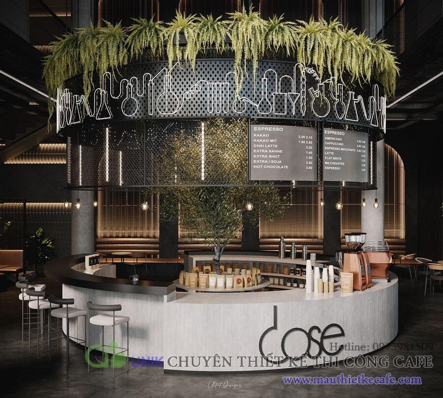 Đắm chìm trong thiết kế quán cafe theo tông đen huyền bí, đẳng cấp