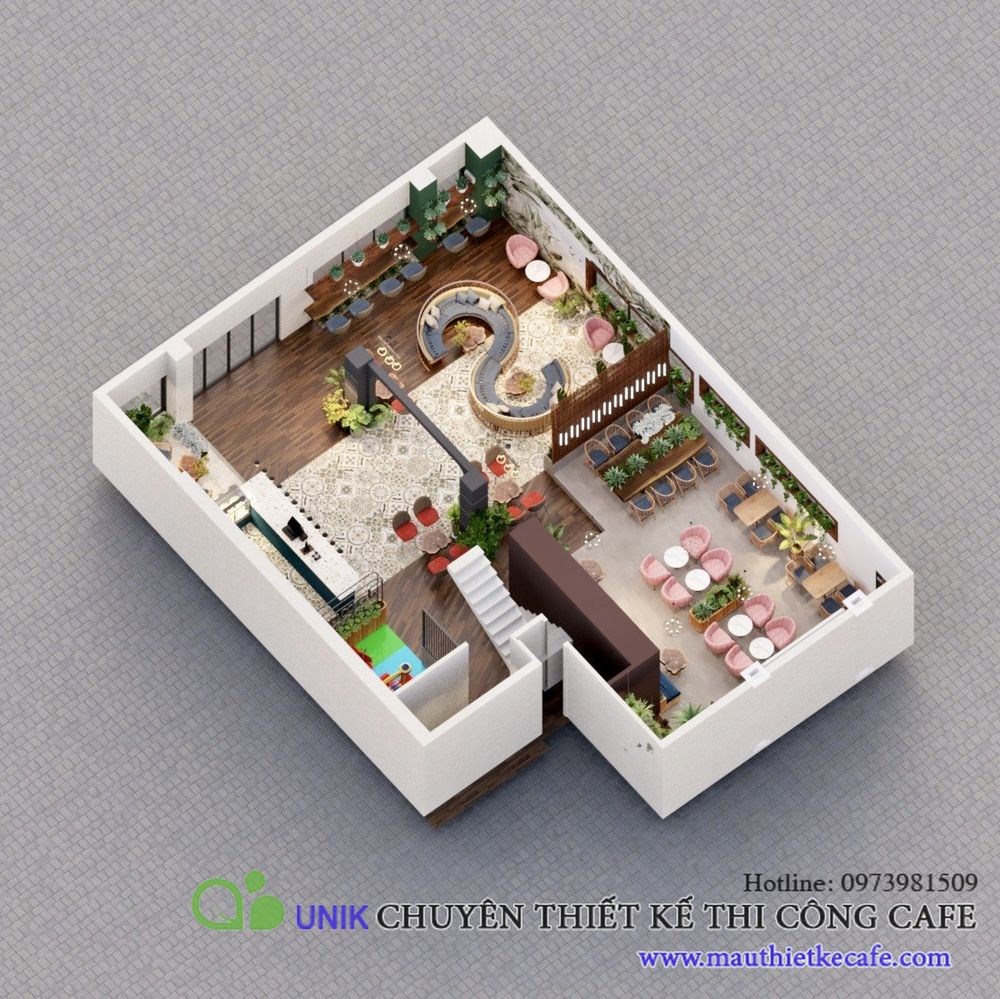 Mẹo thiết kế quán cafe nhỏ: Tối ưu hóa không gian sử dụng