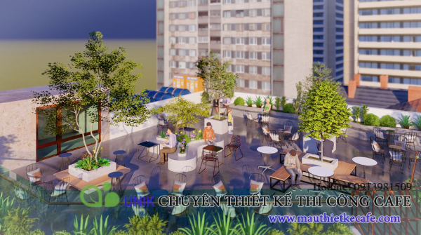 Mô hình quán cafe cây xanh: Không gian xanh khiến khách hàng thích thú