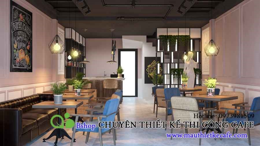 Thiết kế quán cafe phong cách Ý Hưng Yên