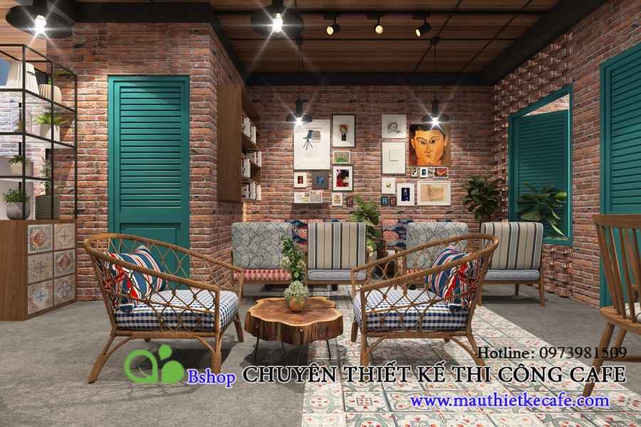 Thiết kế quán cafe vintage 67 Trần Đăng Ninh