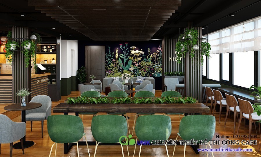 Thiết kế quán cà phê sân vườn trên mái trên  khách sạn Nhật Tân độc đáo nhất Đông Anh