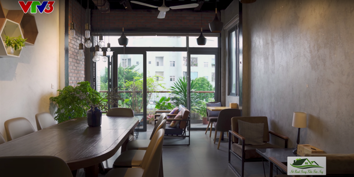 Ấn tượng thiết kế cafe khung thép Thanh Đàm- Thanh Trì