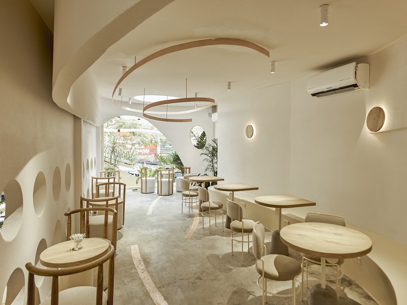 Gợi ý mô hình thiết kế quán trà sữa 2 tầng đẹp và độc đáo, thu hút