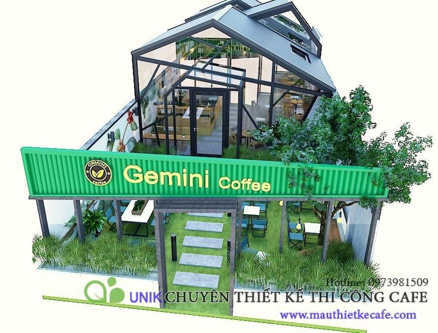 Công trình Cafe Gemini Nguyễn Hoàng