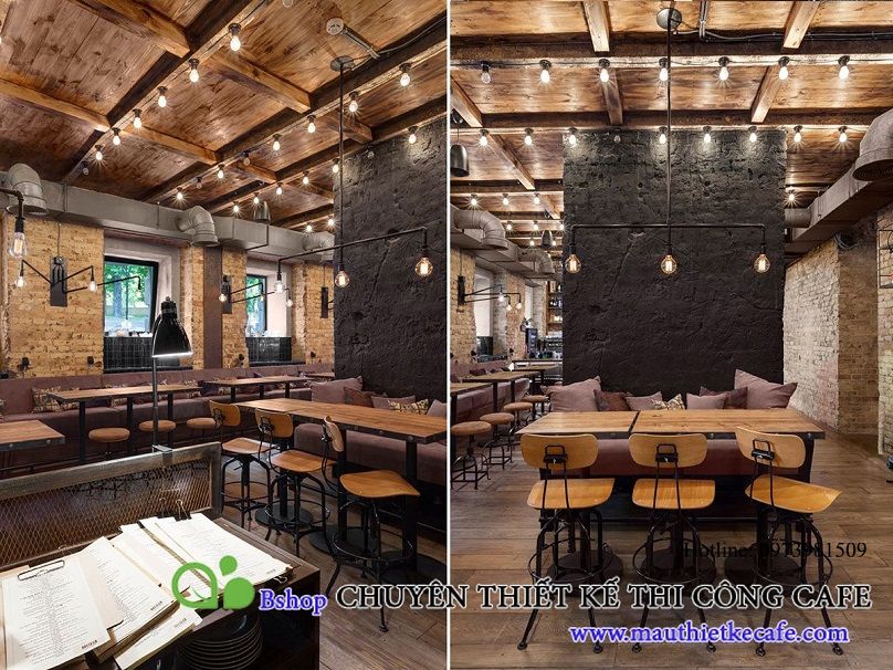 Phong cách quán cafe đẹp – cafe Mộc