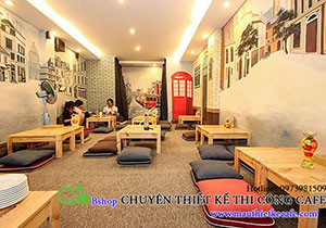 Thiết kế cafe đẹp-cafe bệt