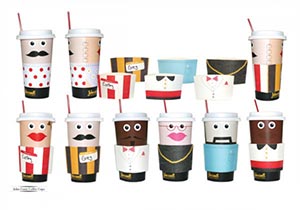 101 kiểu sáng tạo cùng cafe phần 2, cốc ly giấy độc lạ