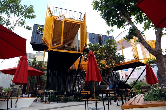 kinh doanh quán cafe container
