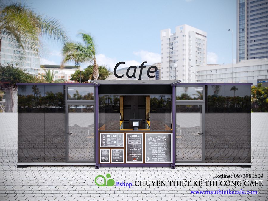 phong cách coffee container