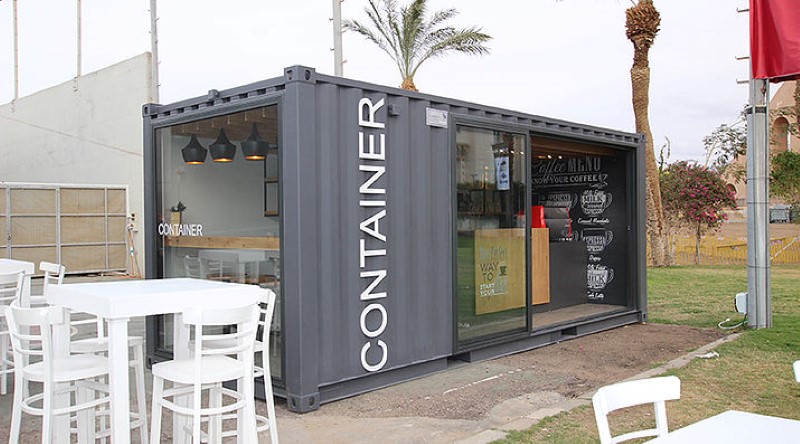 phong cách cafe container