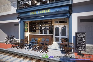 Thiết kế quán cafe nhỏ đường tàu Phùng Hưng