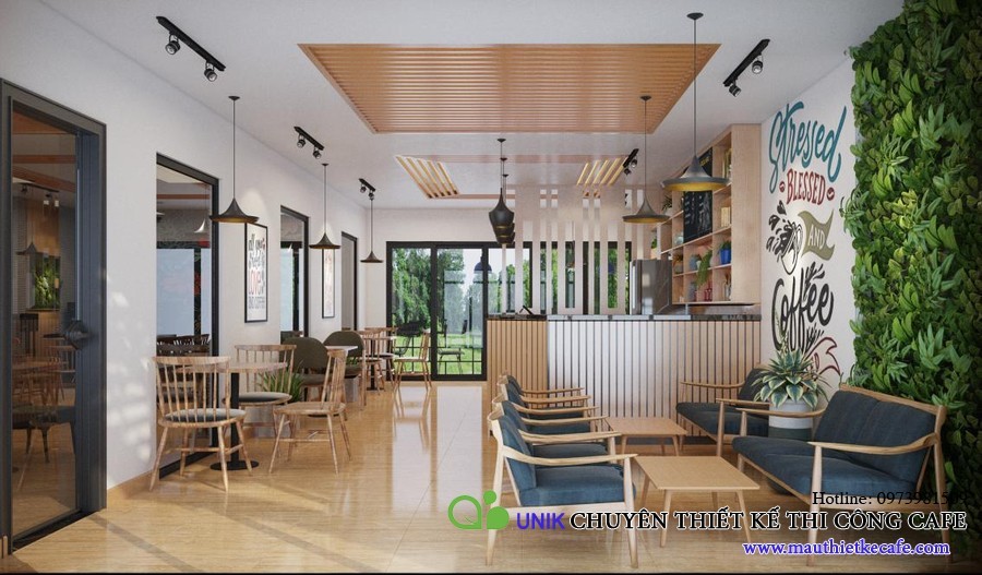 Thiết kế quán cafe sân vườn ecopark đơn giản mà đẹp