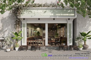 Thiết kế quán cafe trọn gói 41 Hàng Lược phong cách Pháp đặc biệt