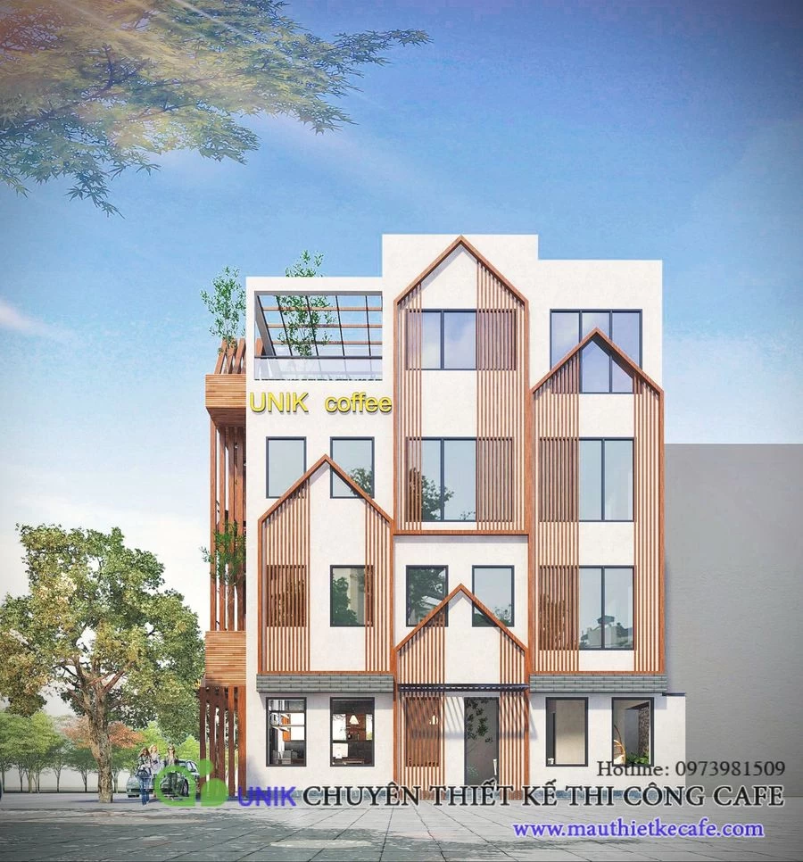 Không gian cafe Bùi Xương Trạch thân thiện môi trường