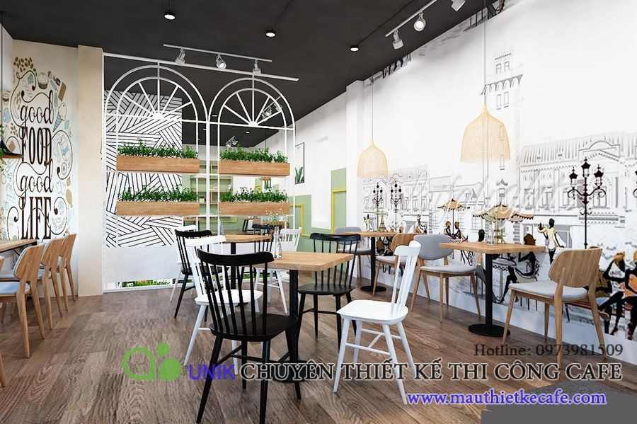 Nghỉ chân tại không gian rộng rãi cafe ĐH Thủy Lợi Chùa Bộc